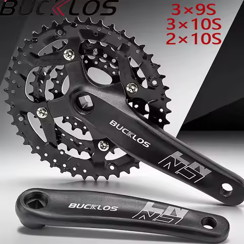 BUCKLOS Mtb Crankset 104/64 BCD Bicycle Crankset 3*9S 3*10S Triple speed Mountain Bike Crank Set 2*1