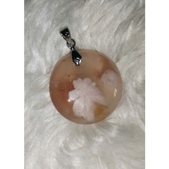 Sakura Agate Pendant 02