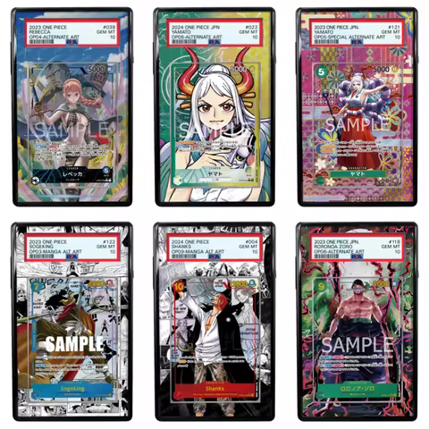 for Psa One Piece Cards Case Display Stand Rebecca Sabo Yamato Zoro Juurou Shanks Sogeking Collectio