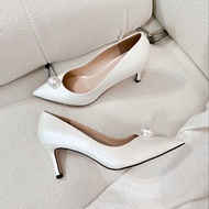 LOOK AT WE Amber (7 cm.) รองเท้าส้นสูง รองเท้าประดับเพชร