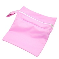 🚓20*25Baby Waterproof Double-Layer Storage Diaper Zipper Bag Diaper Collection Bag Infant Diaper Bag Diaper Bag