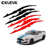 EKLEVA สติกเกอร์ติดรถยนต์แบบสะท้อนแสง Claw Scratch Stripe เฮ้าส์ไฟหน้า Decal Paw Creative สติกเกอร์ร