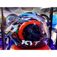 KYT RATHAPARK PLAY REPLICA FULL FACE HELMET NEW ARRIVAL KYT TT COURSE HELMET 100% ORIGINAL