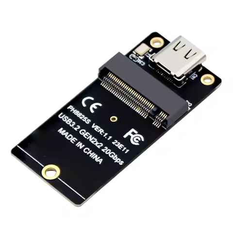 M.2 To Type C SSD Converter USB3.2 Gen2x2 NVME Conversion Board 20Gbps Adapter Board ASM2364 2000MB/