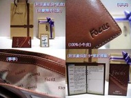 【寧寧精品小舖*台中皮夾皮帶包包店】【FOCUS*095】咖啡色*超薄*無拉鍊*無零錢袋短夾-5