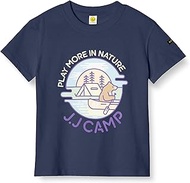 Jay Camp 73211111 Kuma to fune T-shirt, Short Sleeve T-Shirt, Navy, 51.2 inches (130 cm), navy, 130