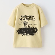 KREACTIVE T-Shirt AVENGED SEVENFOLD Life Is But a Dream Album Beige Oversize Tee A7X - Vintage Metal