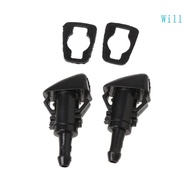 Will 2Pcs Wearproof Car Windshield Wiper Nozzle Adapter for Verna ix35 ix25