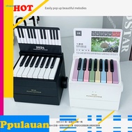  Jay Chou Piano Desk Calendar Weekly Calendar Card with Piano Notation Can Play 2024 Desk Calendar Birthday Gift Ornaments Educational Toys