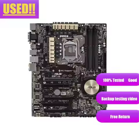 Asus Z97-A Desktop Motherboard Z97 LGA 1150 For Core i7 i5 i3 DDR3 SATA3 USB3.0