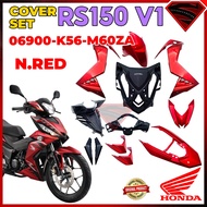 100% ORIGINAL HONDA RS RS150 V1 RS150R RS 150 COVERSET COVER SET / STRIPE SET N.RED 06900-K56-M60ZA / 86000-K56-M60ZA