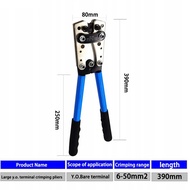 50B cable lug crimping tool setHexagonal Wire Crimping 10-0AWG 6-50mm Plier Blue Color Battery Cable