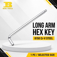 BOSI TOOLS Long Arm Hex Key 10mm 12mm 14mm 6150 Cr-V Steel L Shape Allen Key Kunci Allen Panjang 1PC