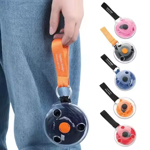 Portable Multi-functional Small Disc Folding Bag Eco Reusable Home Retractable Supermarket Shopping 