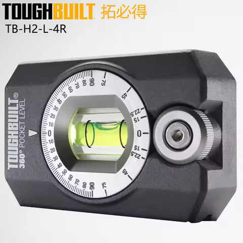 TOUGHBUILT TB-H2-L-4R 360° Degrees Pocket Level Magnetic Level Durable Tool Accessories