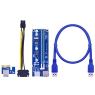 VER006C PCI-E Riser Card 006C PCIE 1X to 16X Extender 60CM USB 3.0 Cable