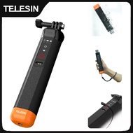 TELESIN buoyancy stick selfie stick water resistance selfie stick with hand rope wireless remote con