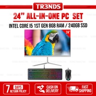 ALL IN ONE DESKTOP PC INTEL I5 SERIES / 24" MONITOR / 8GB RAM / 240 SSD i5 3rd gen, 4th gen, 6th gen, 7th gen, 8th gen, 9th gen, 10th gen space saver, affordable, good for gaming, work from home, home based business, online learning, nft games, trading