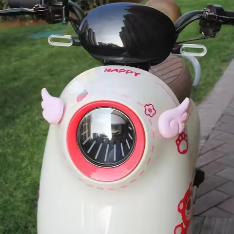 1 pair Motorcycle decoration accessories stickers spray paint angel wings helmet wings girls battery