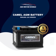 CAMEL AGM Car Battery DIN100L (L5) 850CCA | Absorbent Glass Mat | 1 Year Warranty | Free Installatio