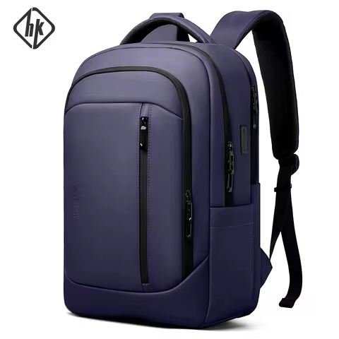 HK Travel Backpack for Men Airline Approved 17” Laptop Business Backpack Large Capacity Rucksack Wit