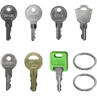 7 Set Kunci Utama Pentesting, MK9901 CH751 CH501 CH545 A126 84 16120 E114 Kunci Kargo Petak RV