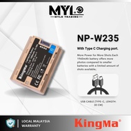 KingMa USB-C Rechargeable Camera Battery NP-W235 1960mAh 7.4v  For FUJI NP-W235 X-T4 X-H2s Camera