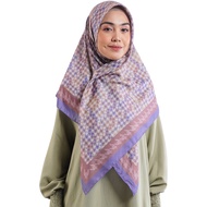 Elzatta Hijab Kerudung Jilbab Segiempat Segi empat Scarf Motif Premium Obelia Series