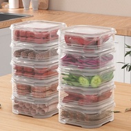 5Pc Refrigerator Storage Box Food Grade Kitchen Food Fruit Vegetable Preservation Box Frozen Meat Du