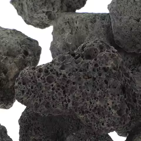 1Pack Black Volcanic Stone Fish Tank Decor Aquarium Decoration Rock for Aromatherapy Expansion Plant