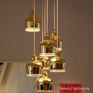 Nordic Artek Finnish Alvar Aalto Admiralty Bell Pendant Lights Bedroom Metal Luster Led Lamp Dining 