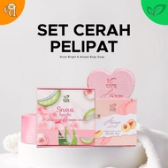 DHERBS Set Cerah Pelipat (Snow Bright & Amaze Body Soap) body wash