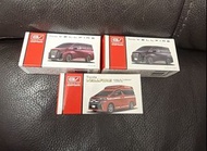 【全新正版】Toyota VELLFIRE 豐田模型車仔 / 日本景品 一套3款 (午夜紫/酒紅/消防車款)