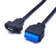 Connectors USB3.0 20/19Pin to Type-C Single Port USB 3.1 Type C USB-C Female to USB 3.0 Motherboard 