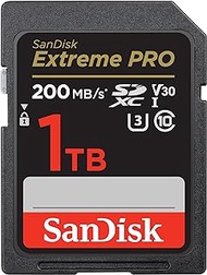SanDisk 1TB Extreme PRO SDXC UHS-I Memory Card - C10, U3, V30, 4K UHD, SD Card - SDSDXXD-1T00-GN4IN, Dark gray/Black