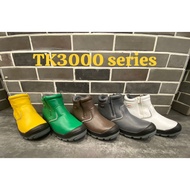 Work footwear - Safety shoe double-side zip TK3000 series - BRN/GRY/WHT/YEL/GRN