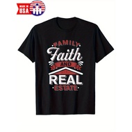 Funny House Broker - Family Faith Real Estate Agent T-Shirt