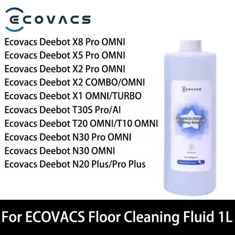 Cleaning Fluid For ECOVACS Deebot T10 OMNI/T10 TURBO/X1 OMNI/X1 TURBO/T20/T30 Pro OMNI/X5 PRO OMNI /