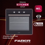 Faber Built-In 8 Functions Electric Oven Double Glass Door (66L) FBO 661 GL FULLY IMPOTED FROM EUROP