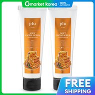 Plu | สครับสำหรับผิวหน้า ฮันนีแอนด์ชูการ์ 100 กรัม x 2 ชิ้น