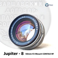 เลนส์มือหมุน Jupiter-8 50mm F2 Soviet Lens Prime Mount Contax RF