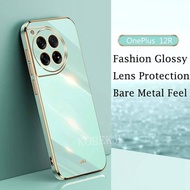 New Oneplus 12R Ultra Thin Glossy Plating Case Soft Silicone Protective Cover For Oneplus 12R 11R 10