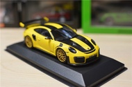 Mini Cut Minichamps 1: 43 Porsche Porsche 911 GT2 RS Yellow Ready Stock