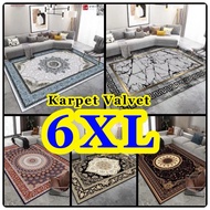 READY STOCK 6XL ( 300x200cm ) Crystal Velvet Carpet Floor mat  Rugs Carpets Ready stock Best Quality