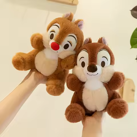 Disney Kawaii Chip 'n' Dale Squirrel Anime Plush Toys 25cm Decorations Stuffed Plush Dolls Lovely Bi