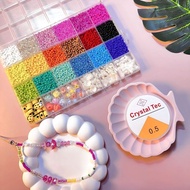 Complete DIY Bead Set Aesthetic Bracelet Ring Necklace DIY/ Bead Bracelet box Stringing Children's B