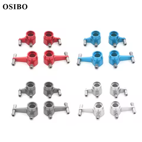 4Pcs Metal Front & Rear Steering Cup for Wltoys 284131 K969 K979 K989 K999 P929 P939 1/28 RC Car Upg