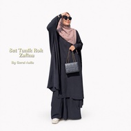 Tunic Abaya set Zafina Skirt by Gerai Aulia Abaya Malaysia Muslim Oversize