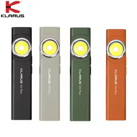 Klarus E5 Plus 650LM Ultra Slim Triple Lights Magnetic EDC Flashlight
