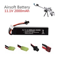 11.1v Lipo Baery for Water Gun Airsoft 11.1V 3S 2000mAh 30C 452096 baery for Airsoft BB Air Pistol Electric Toys Guns Pa